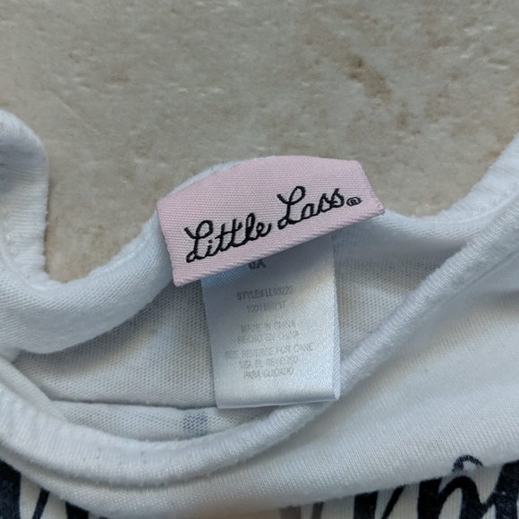 Girls size 6x matching Little Las set pink white - Picture 5 of 7